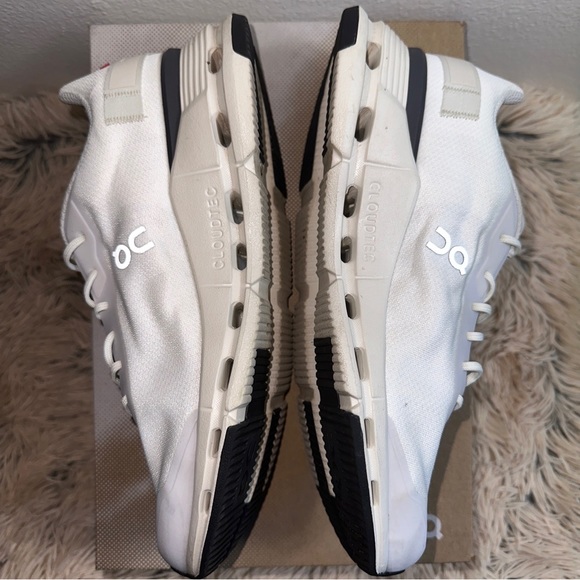 ON CloudNova Form Size 8 Women's Shoes Sneakers White/ Eclipse W/box WORN Once - Picture 7 of 17
